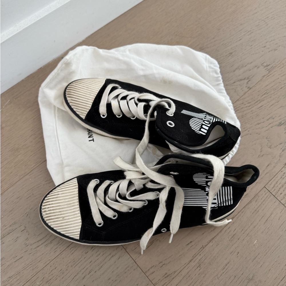 Isabel Marant Benkeen Lace-Up Sneakers - Picture 6 of 10